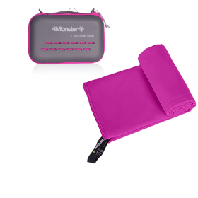 Camping Towels Super Absorbent, Fast Drying Microfiber Travel Towel, Ultra Soft Compact Gym Towel ,Sport Towel (Color: Purplish red, size: XS 30x50cm)