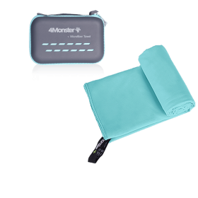 Camping Towels Super Absorbent, Fast Drying Microfiber Travel Towel, Ultra Soft Compact Gym Towel ,Sport Towel (Color: Acid blue, size: XL 75x150cm)