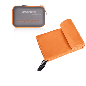 Camping Towels Super Absorbent, Fast Drying Microfiber Travel Towel, Ultra Soft Compact Gym Towel ,Sport Towel (Color: Orange, size: XS 30x50cm)