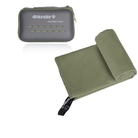 Camping Towels Super Absorbent, Fast Drying Microfiber Travel Towel, Ultra Soft Compact Gym Towel ,Sport Towel (Color: Army Green, size: XXL 90x180cm)