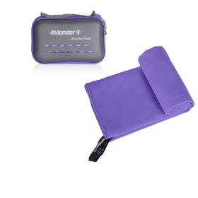 Camping Towels Super Absorbent, Fast Drying Microfiber Travel Towel, Ultra Soft Compact Gym Towel ,Sport Towel (Color: Purple, size: XXL 90x180cm)