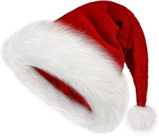Christmas Hat, Xmas Hat Holiday for Adults Unisex Santa Hat For Party Supplies (size: M)