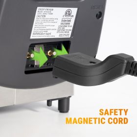 3L Deep Fryer with Basket, 1700W Electric Deep Fryer with Time & Temperature Control for Home Use, Removable Basket (PCS: 2)