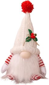 Christmas Gnomes Plush with Light, 11" Glowing Swedish Xmas Gnomes, Battery Operated Pre-lit Gnome (Color: White)