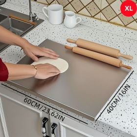 Stainless Steel Cutting Board for Kitchen - Large 304 Chopping Boards, Suitable for Meat Vegetables Bread and Baking,Kitchen Accessories, (size: 40cm*60cm)